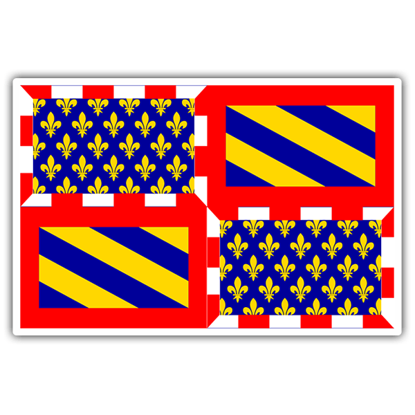 Pegatinas: Bandera Borgoña