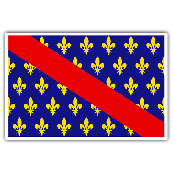Pegatinas: Bandera Borbonés