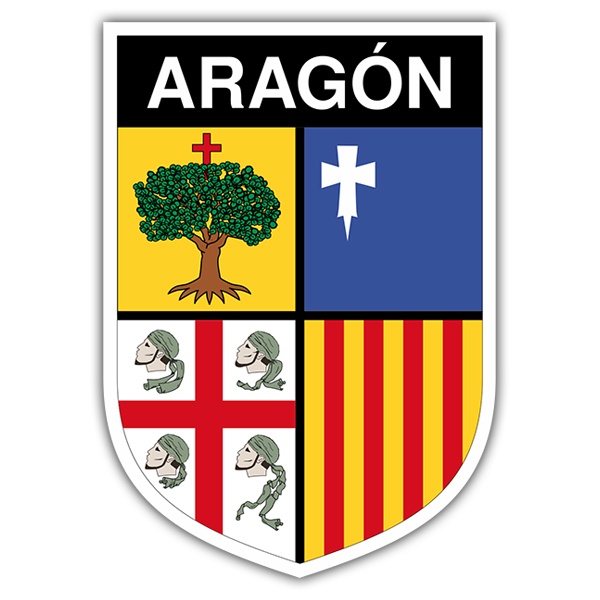 Pegatinas: Escudo Aragón