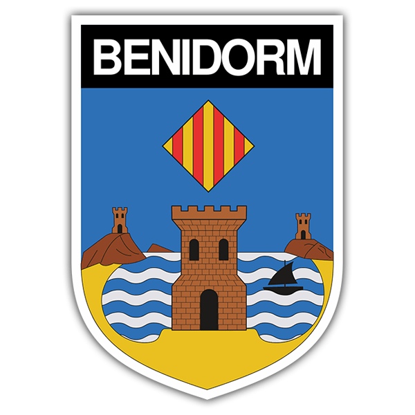 Pegatinas: Escudo Benidorm