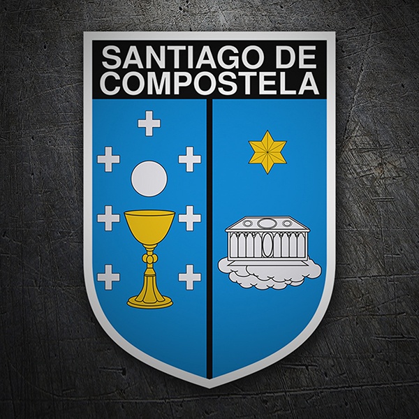 Pegatinas: Escudo Santiago de Compostela