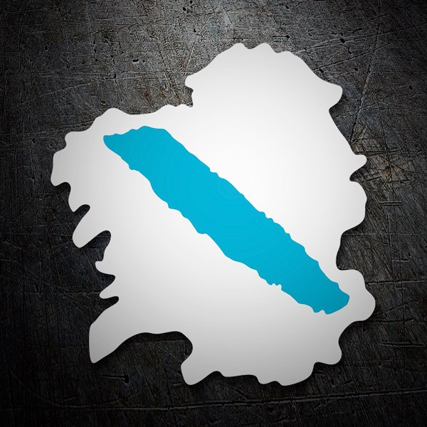 Pegatina Bandera Galicia Mapa