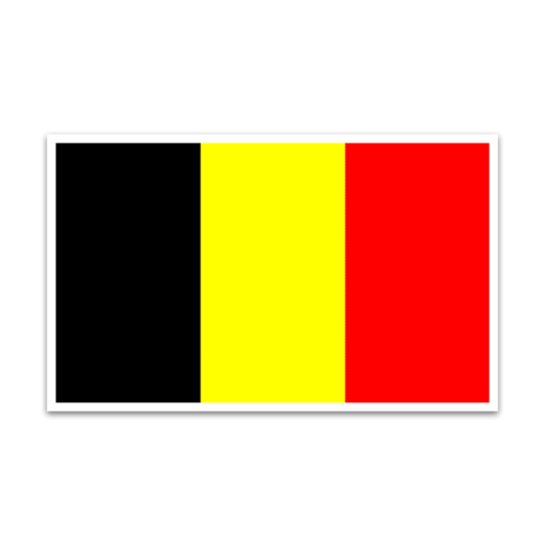 Pegatinas: Bandera Bélgica
