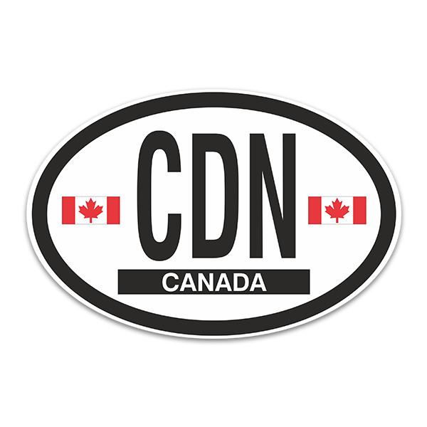 Pegatinas: Óvalo Canada CDN