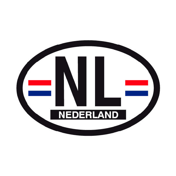 Pegatinas: Óvalo Nederland (Holanda) NL