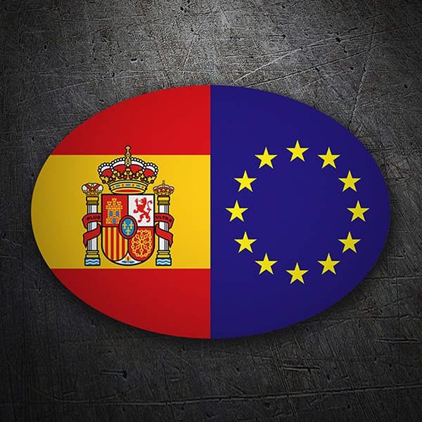 Pegatinas: Bandera Europa España