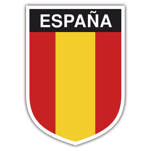 Pegatinas: Bandera España vertical