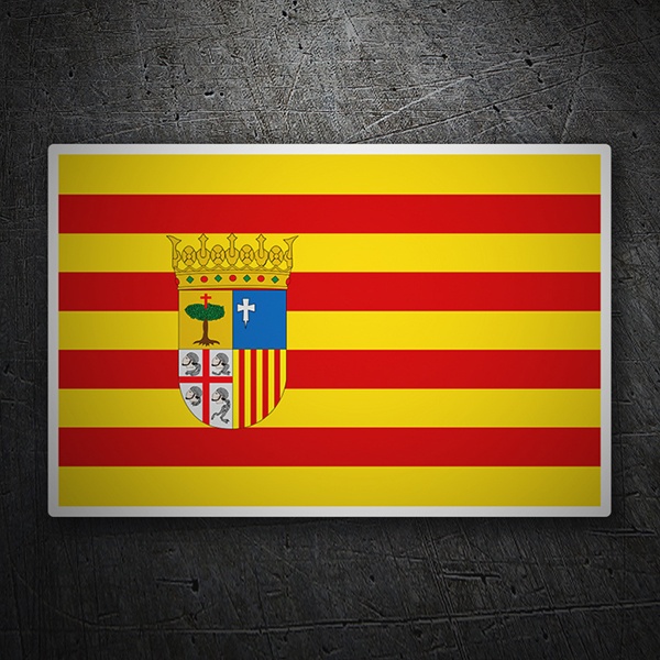 Pegatinas: Bandera Aragón