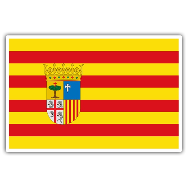 Pegatinas: Bandera Aragón