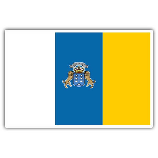 Pegatinas: Bandera Islas Canarias