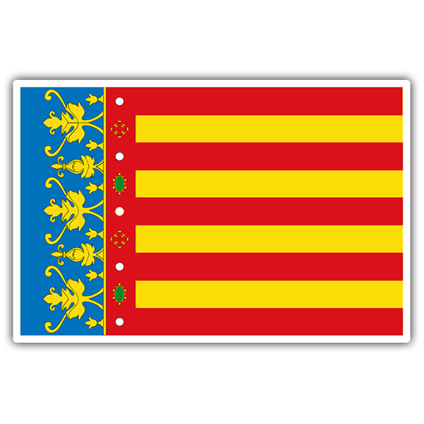 Pegatinas: Bandera Valencia