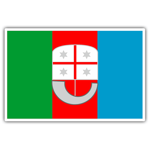 Pegatinas: Bandera Liguria