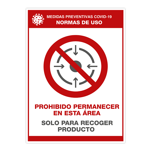 Pegatinas: Protección Covid-19 normas de uso