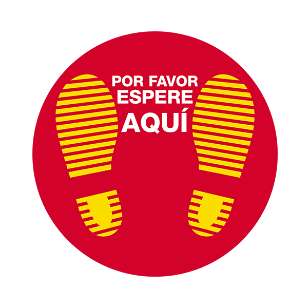 Pegatinas: Protección por favor espere aquí