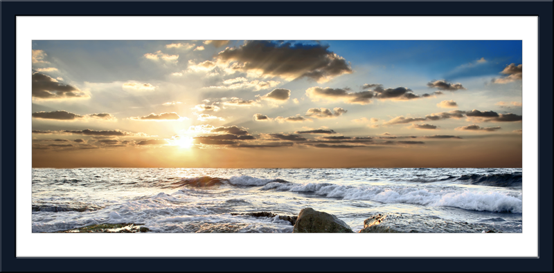 Vinilos Decorativos: Cuadro olas de mar