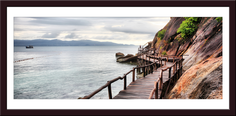 Vinilos Decorativos: Cuadro Pasarela de Mar