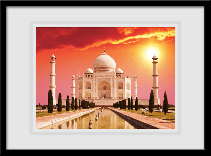 Vinilos Decorativos: Cuadro Taj Mahal
