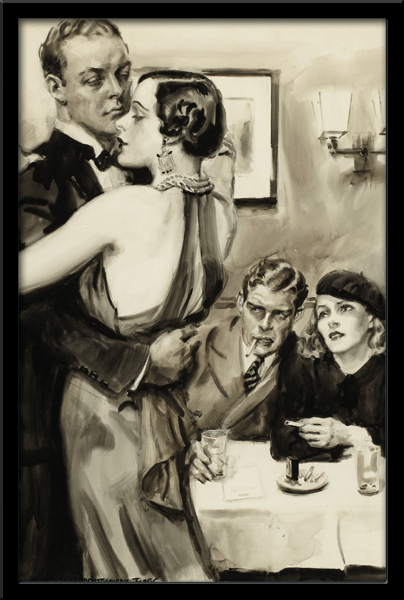 Vinilos Decorativos: Cuadro Pareja de baile
