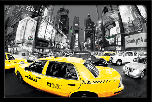Vinilos Decorativos: Cuadro Taxi en Times Square