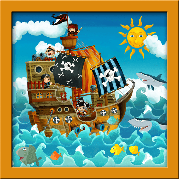 Vinilos Infantiles: Barco Pirata