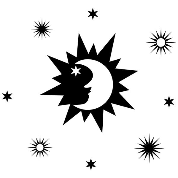 vinilos estrellas vinilo decorativo de estrellas y luna vinilos estrellas vinilo decorativo de estrellas y luna