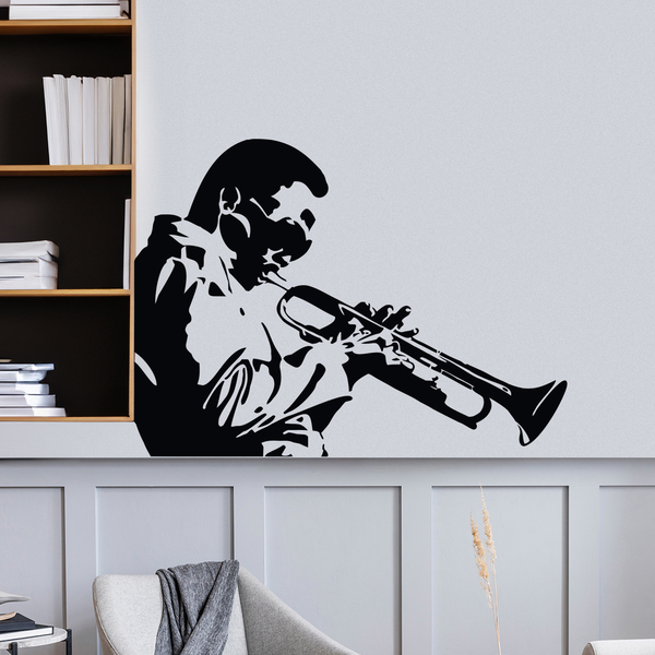Vinilo decorativo Miles Davis, Trompetista Jazz