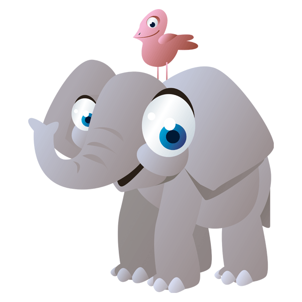 Vinilos Infantiles: Elefante feliz