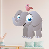 Vinilos Infantiles: Elefante sonriente 3