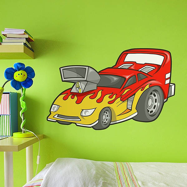 Vinilos Infantiles: Coche de competición