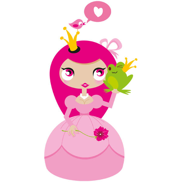 Vinilos Infantiles: La Princesa y el sapo