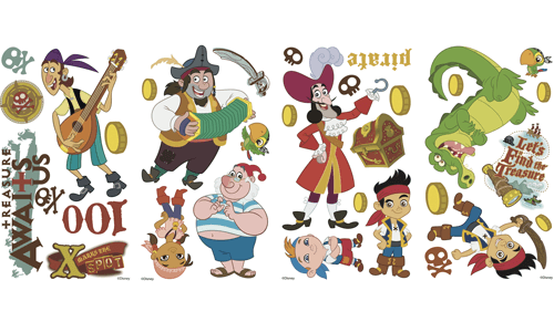Vinilos Infantiles: Jake y los Piratas del País de Nunca Jamás