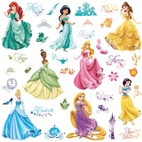 Vinilos Infantiles: Vinilos Princesas Disney Royal Debut