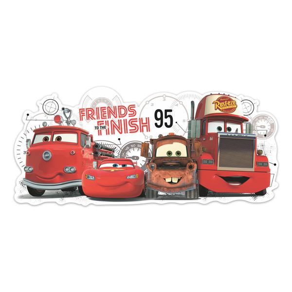 Vinilos Infantiles: Disney Cars, Amigos hasta la meta