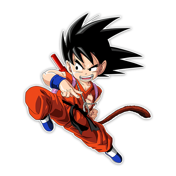 Vinilos Infantiles: Dragon Ball Son Goku Ataque