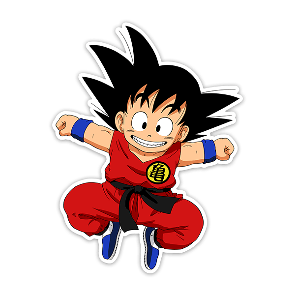 Vinilos Infantiles: Dragon Ball Goku feliz