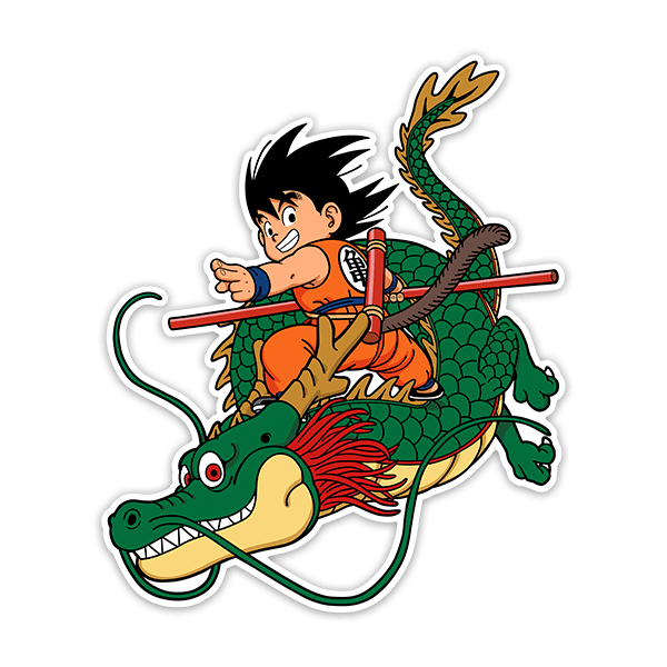 Pegatinas: Dragon Ball Son Goku & Shen Long