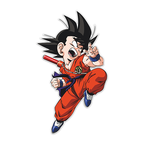 Vinilos Infantiles: Dragon Ball Son Goku Ataque II