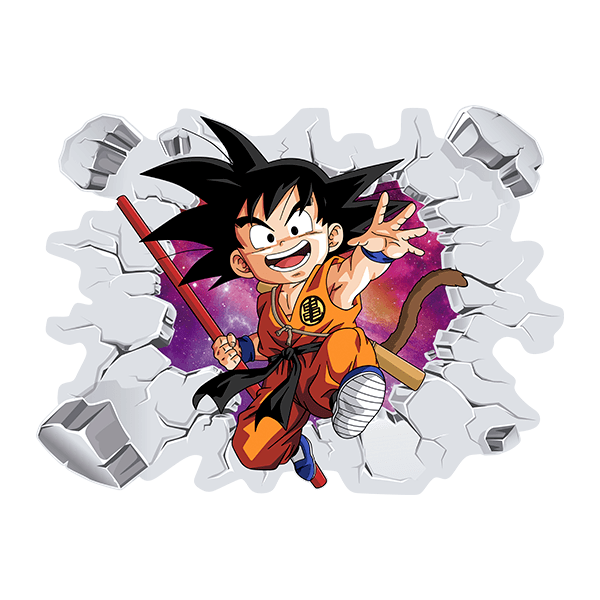 Vinilos Infantiles: Dragon Ball Son Goku Niño