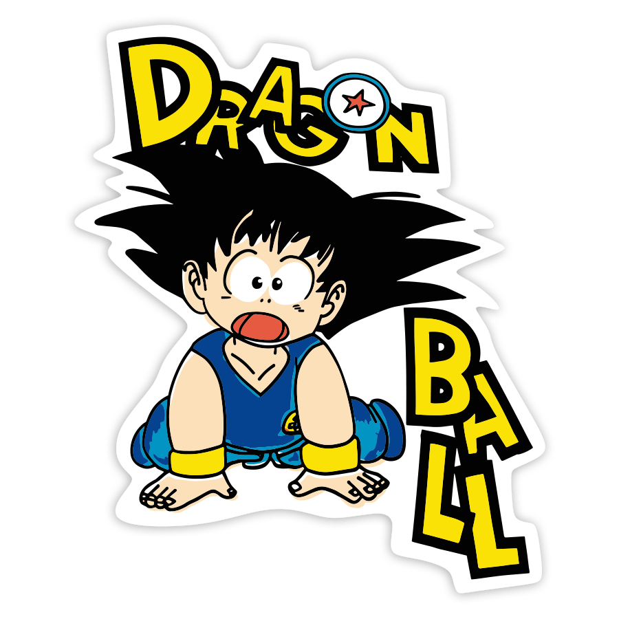 Pegatinas: Goku Niño Sorprendido