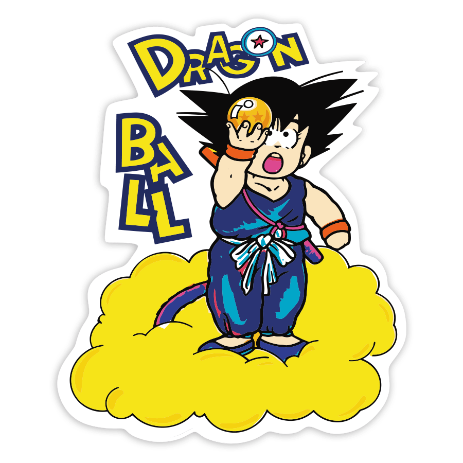 Pegatinas: Goku Niño Bola de Dragón y Nub