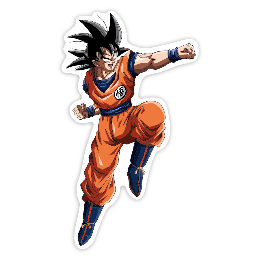 Pegatinas: Goku Puñetazo Volador