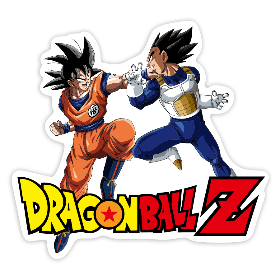 Pegatinas: Goku vs Vegeta Dragon Ball Z