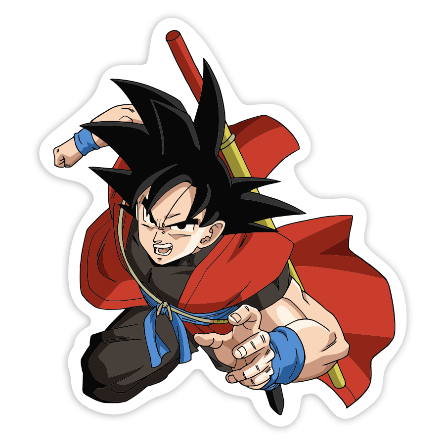Pegatinas: Goku Capa Roja