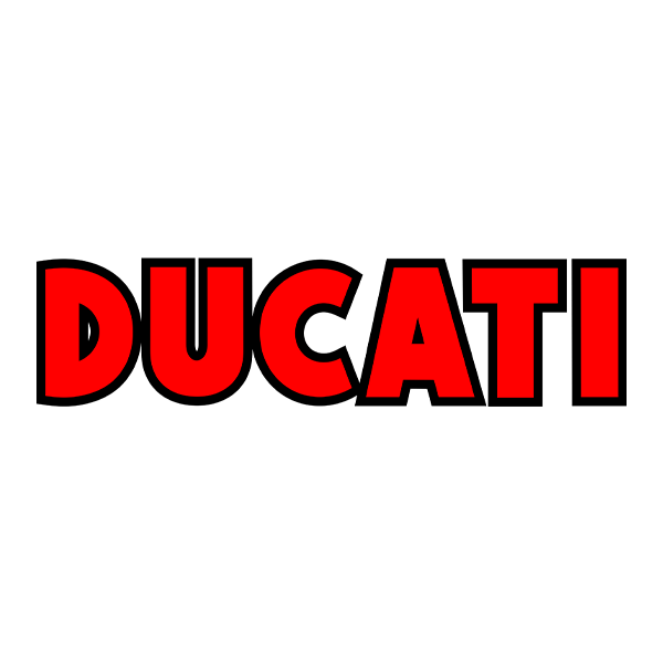 Pegatinas: Ducati rojo y negro