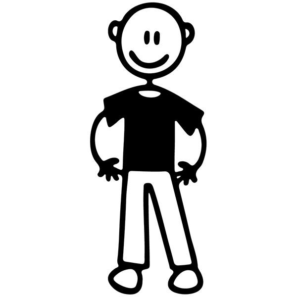 Pegatinas: Papá calvo