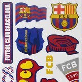 Vinilos Infantiles: Pegatinas FC Barcelona 2 68x48 cm