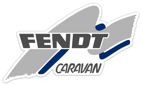 Vinilos autocaravanas: Fendt Caravan azul