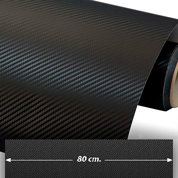 Pegatinas: Lámina de vinilo de fibra de carbono 80cm