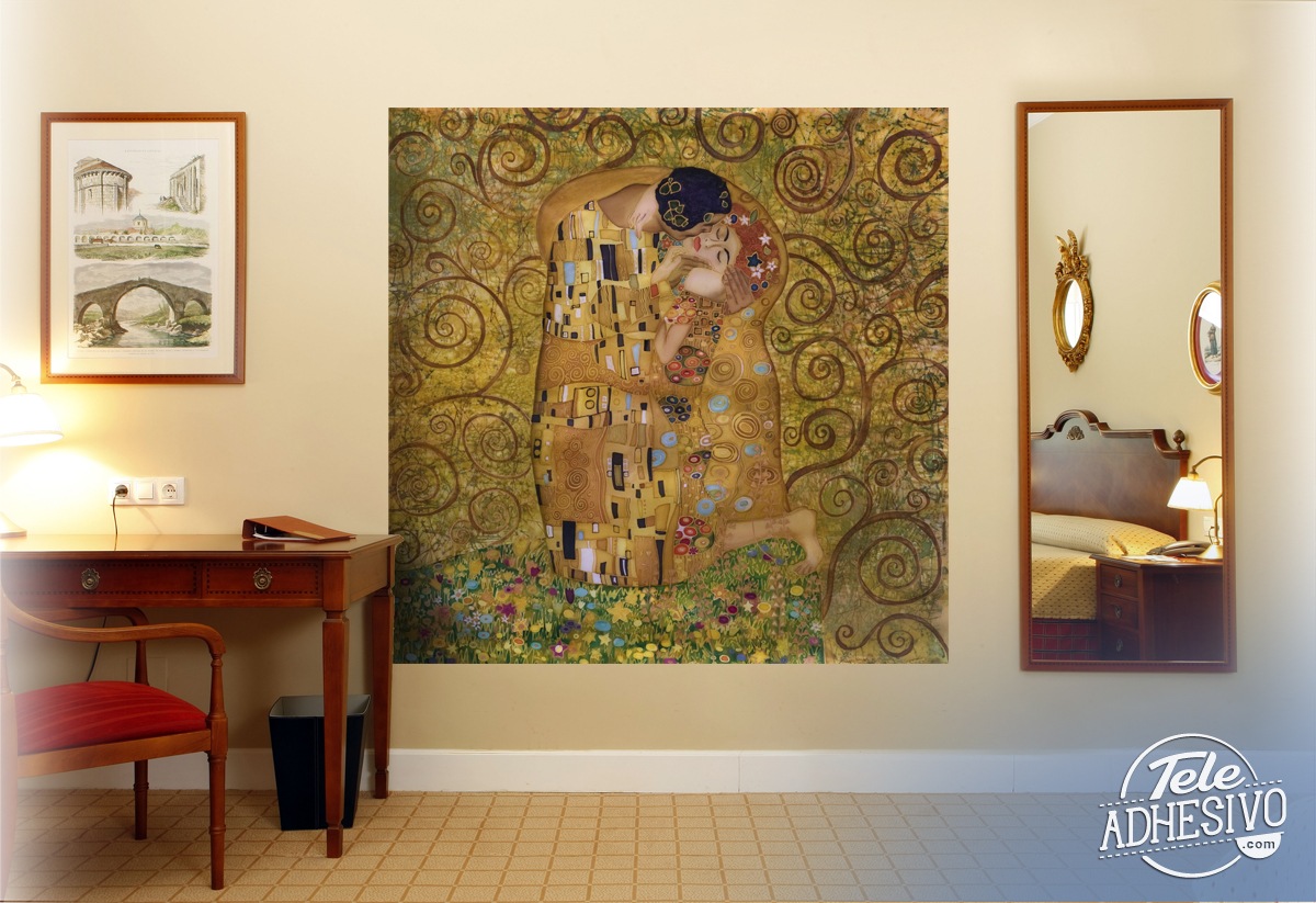 Fotomurales: el Beso, de Klimt