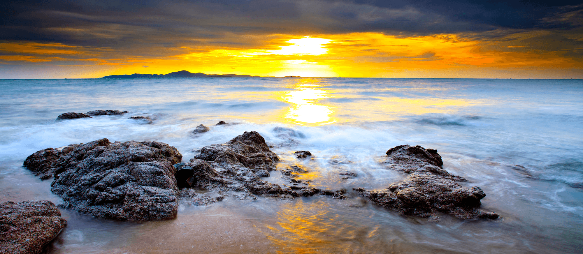 Fotomurales: Rocas al Atardecer